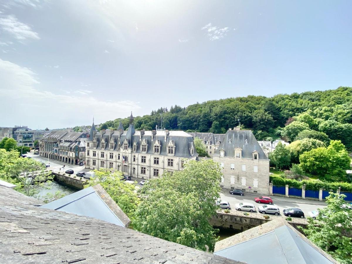 Le Nid Des Quais - Vue Panoramique Au Coeur De La Ville - Wifi - Entree Autonome Quimper Buitenkant foto