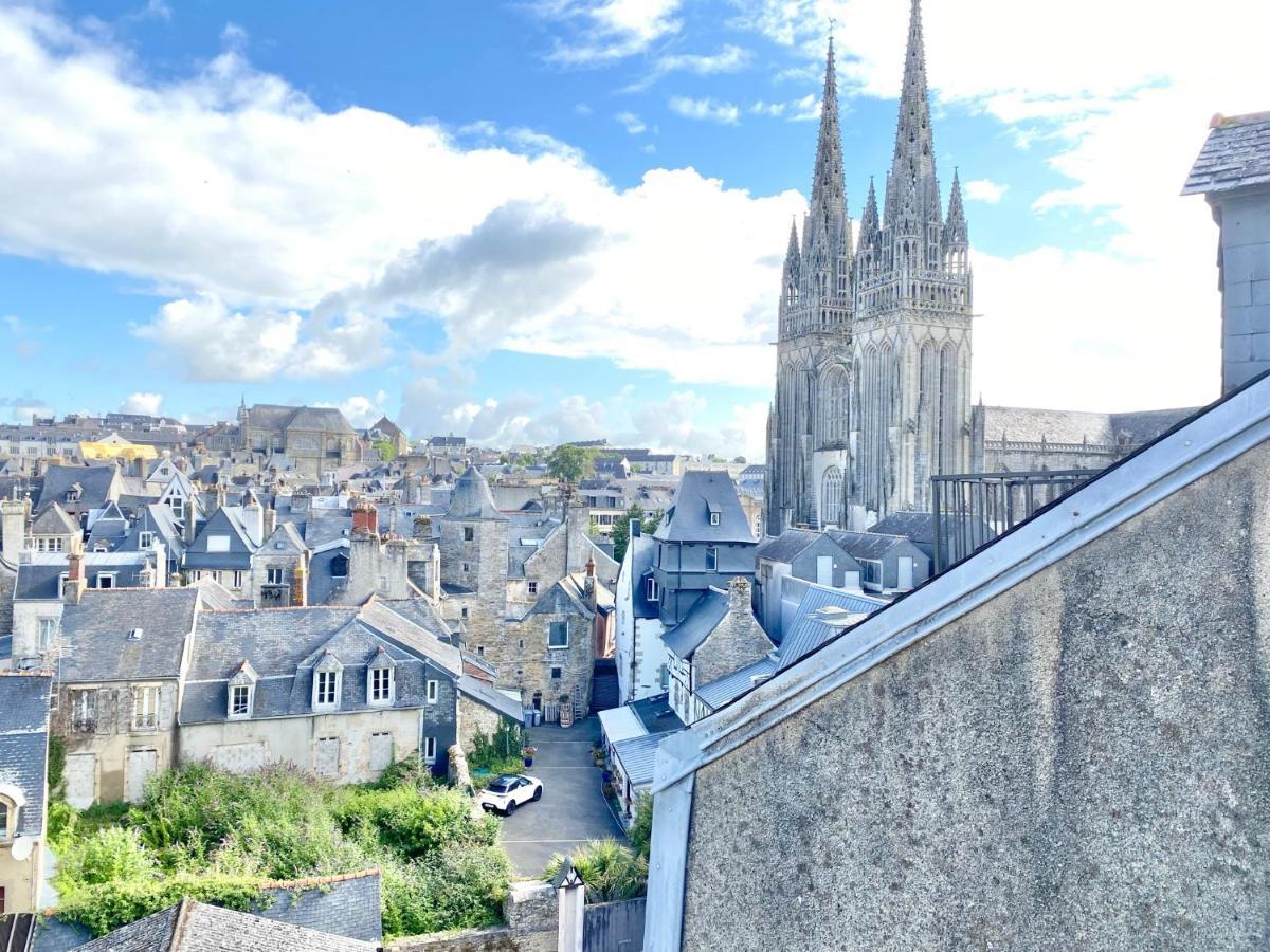Le Nid Des Quais - Vue Panoramique Au Coeur De La Ville - Wifi - Entree Autonome Quimper Buitenkant foto