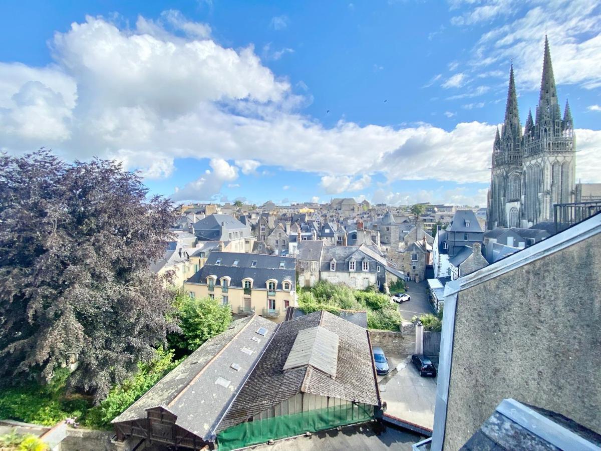 Le Nid Des Quais - Vue Panoramique Au Coeur De La Ville - Wifi - Entree Autonome Quimper Buitenkant foto